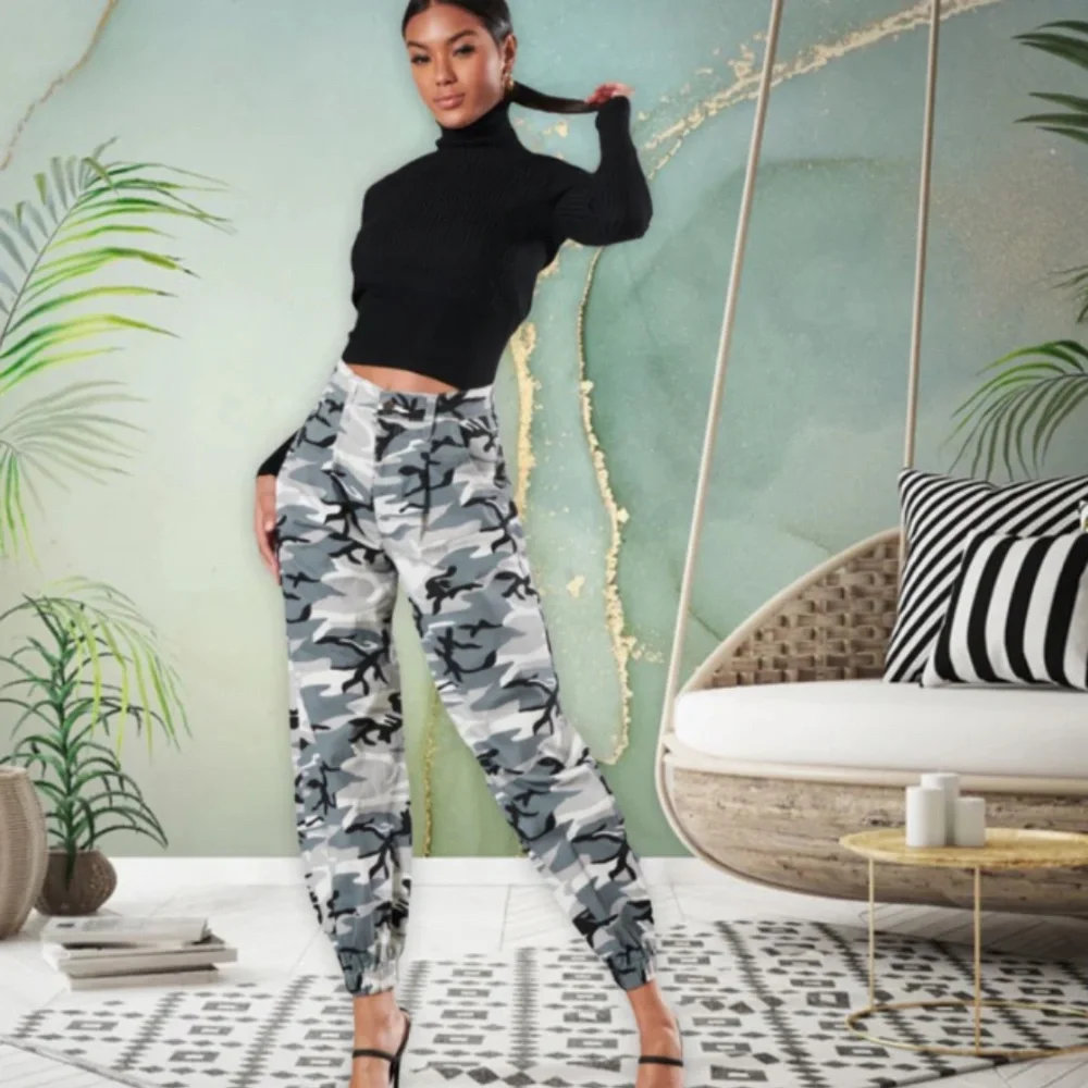 GREY CAMO PANTS - Picture 2 of 8